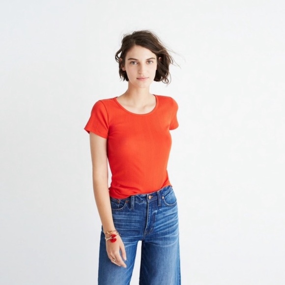 Slim Ribbed Tee - Picture 1 of 4